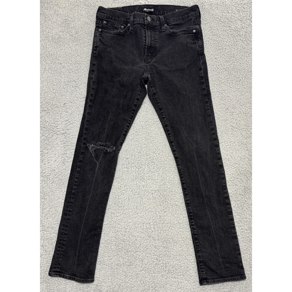 MADEWELL Womens Skinny Jeans 30x31 Black Washed